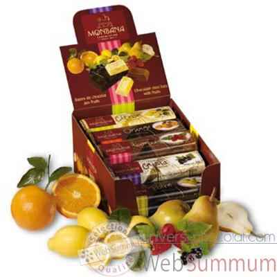 Pack 30 barres chocolatees aux fruits Monbana -11910050
