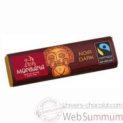 Présentoir de 30 barres chocolatées noir Monbana -11910057