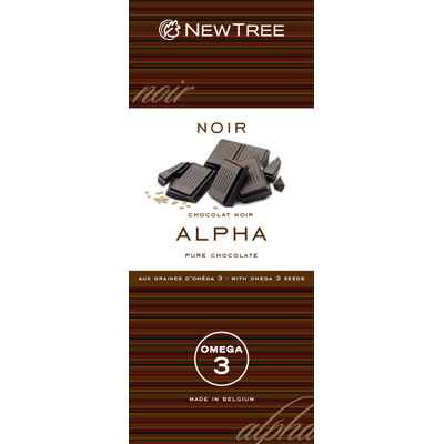 Newtree-Chocolat Alpha Noir  73 %, tablette 80g-341842