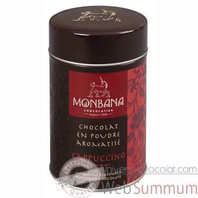 Boîte de chocolat en poudre arôme Cappuccino Monbana -121M093