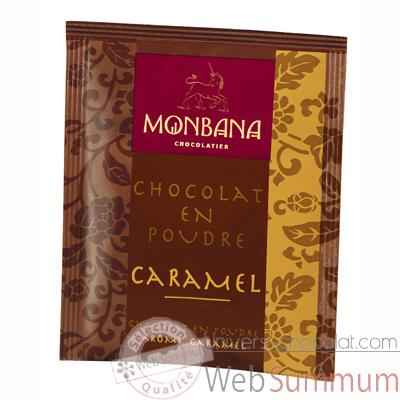 Dosette de chocolat en poudre arome Caramel Monbana -121M079