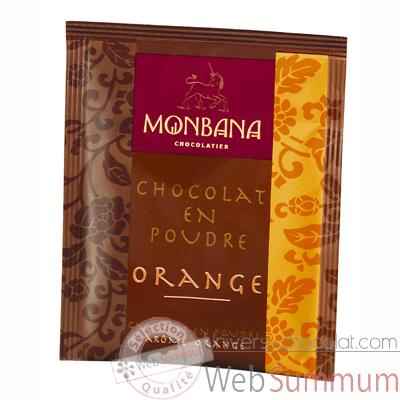 Dosette de chocolat en poudre arome Orange Monbana -121M047