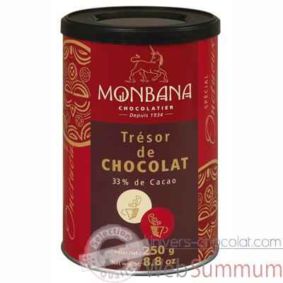 Boite de chocolat en poudre Tresor de chocolat Monbana -121M098