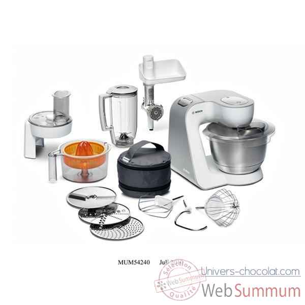 Bosch robot multifonction  900w blanc silver - kitchen machinestyline -005109