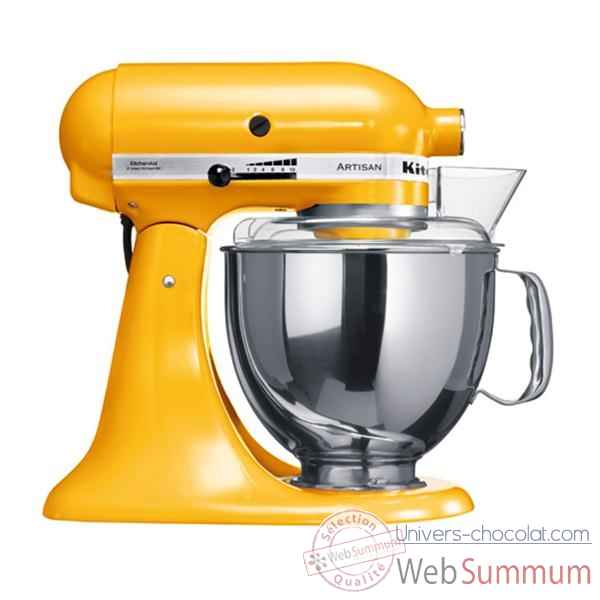 Kitchenaid robot bol inox 4.8 l jaune tournesol - artisan Cuisine -2194
