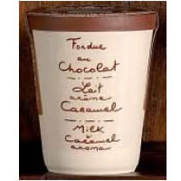 2 fondue au chocolat Saint Valentin au lait et caramel Aux Anysetiers du Roy - V319x2