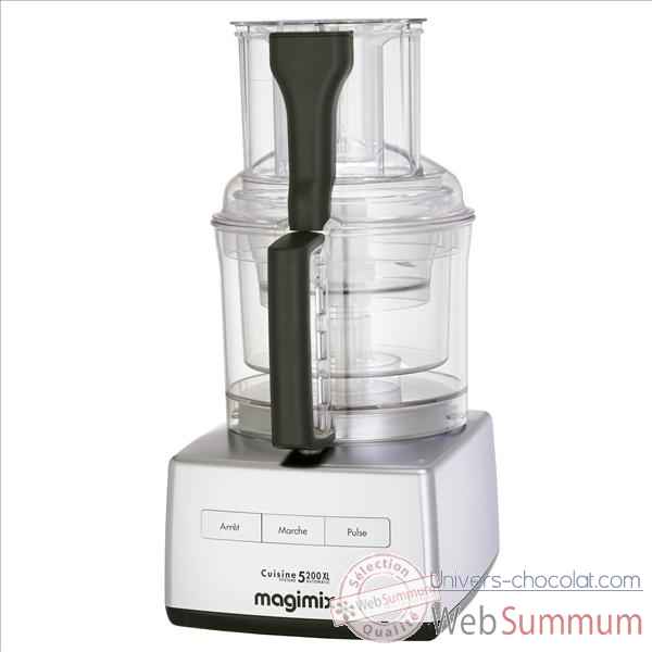 Magimix robot multifonctions chromé mat - cuisine système 5200 xl 907