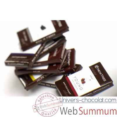 Newtree-Vrac mini tablette chocolat Noir Sexy Gingembre, sac de 1 kg